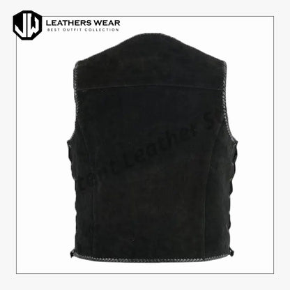 Black Shearling Vest
