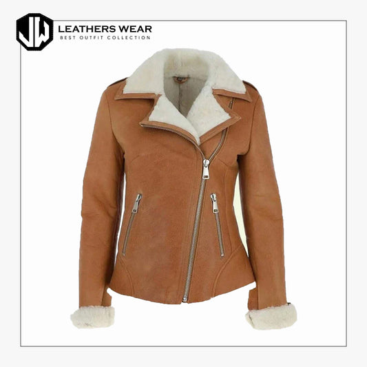 Brown Aviator Leather Jacket