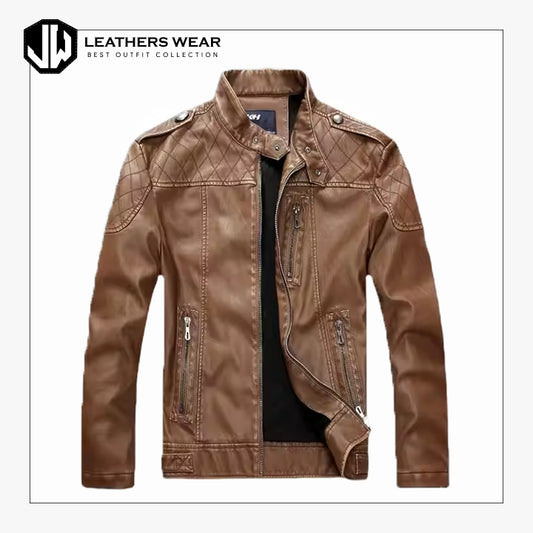 Brown Biker Jacket