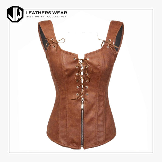 Brown Lace Corset