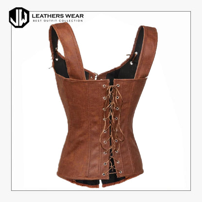 Brown Lace Corset