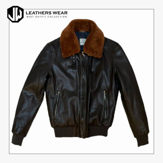 BrownLeatherFlightJacket