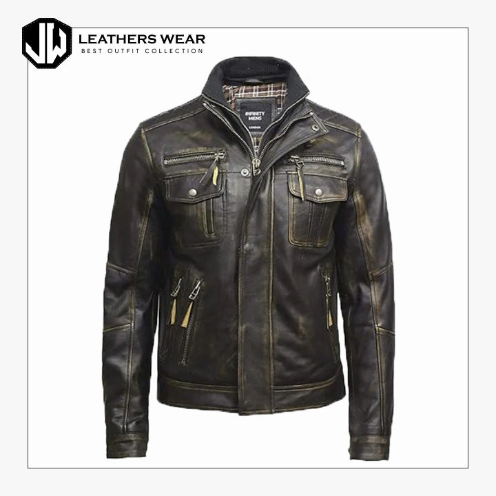 BrownLeatherJacketDistressed