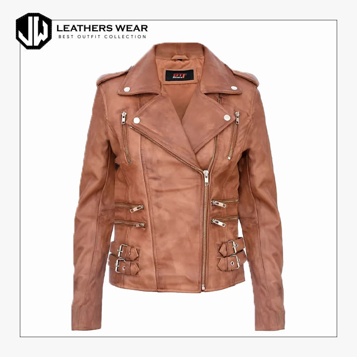 BrownLeatherJacketWomens