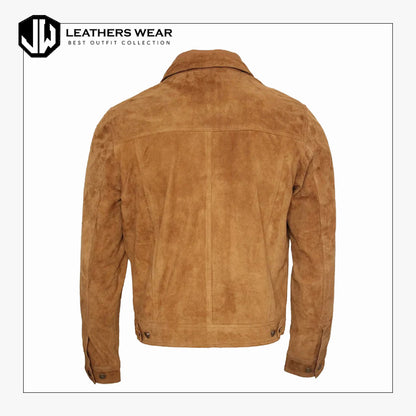 Brown Leather Shirt Mens