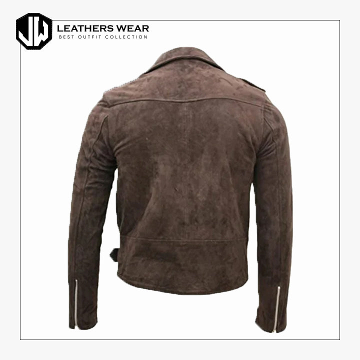 Brown Leather Suede Jacket