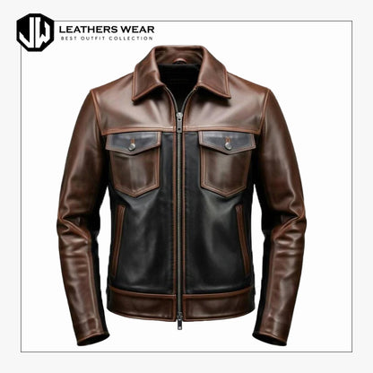 Brown Moto Jacket