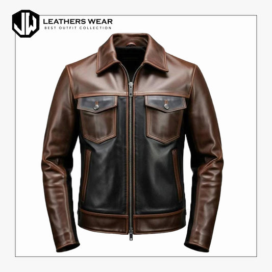 Brown Moto Jacket