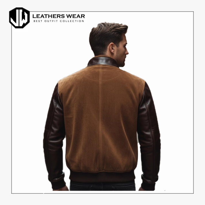 Brown Suede Leather Jacket