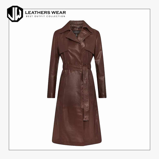 Brown Trench Coat Leathers Wear