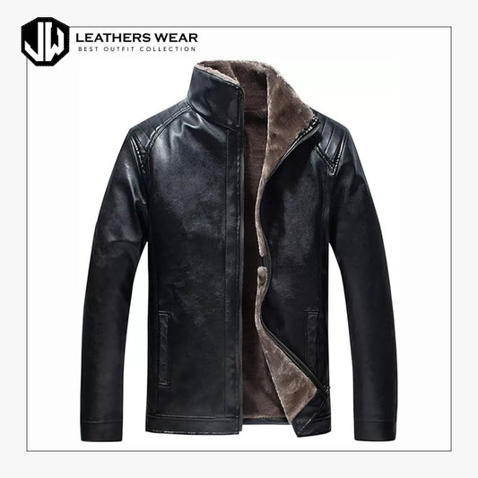 Casual Men Leather Jacket