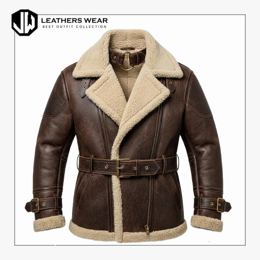 Classic B 3 Sheepskin Leather Bomber Jacket