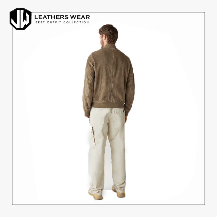 Continental Suede Bomber Jacket