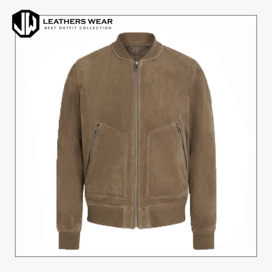 Continental Suede Bomber Jacket