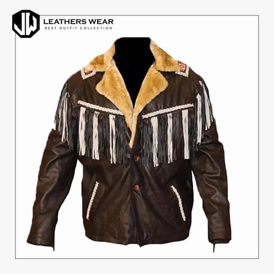 Cowboy Leather Jacket Mens