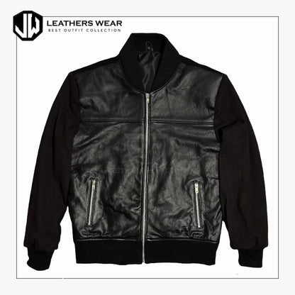 Dre Black Leather Jacket for Men