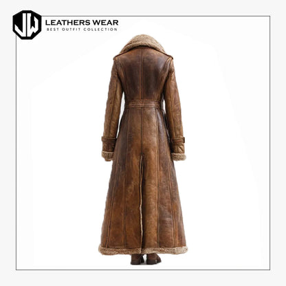 Faux Shearling Coat Womens