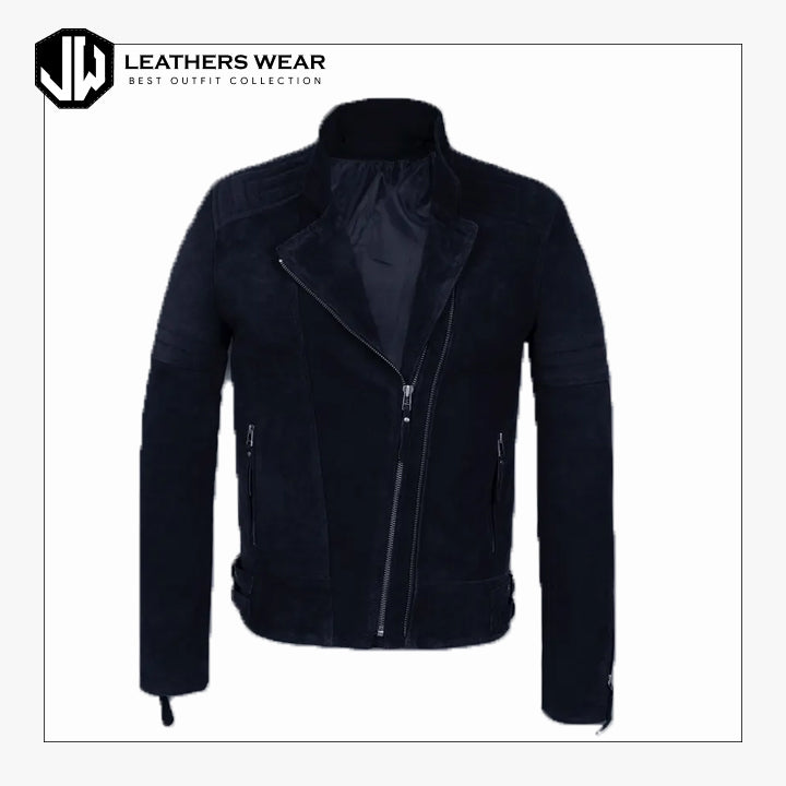 Faux Suede Leather Jacket