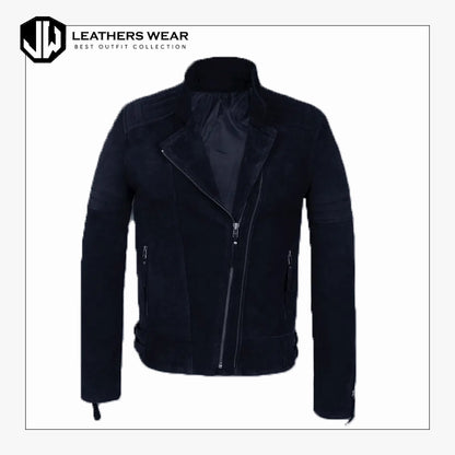 Faux Suede Leather Jacket