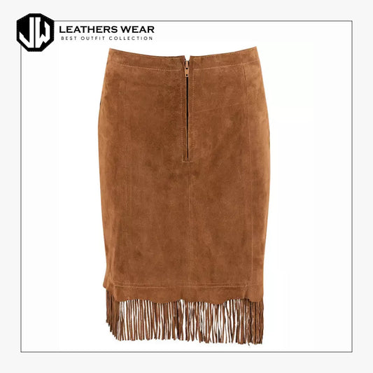 Faux Suede Skirt