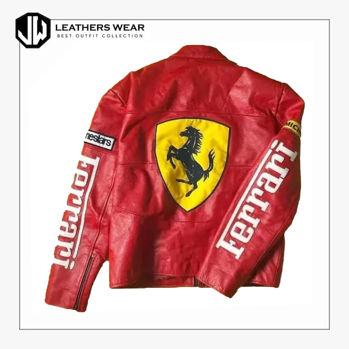 Ferrari Vintage Racing Leather Jacket