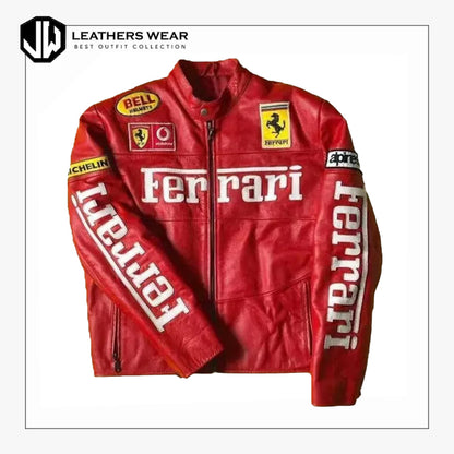 Ferrari Vintage Racing Leather Jacket