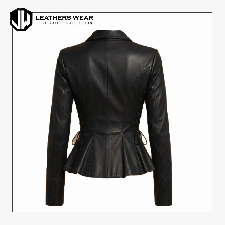 Fitted Long Sleeve Leather Shirt