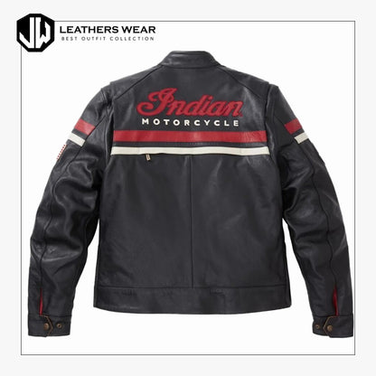 Genuine Indian Motorcycle Jacket Black Red