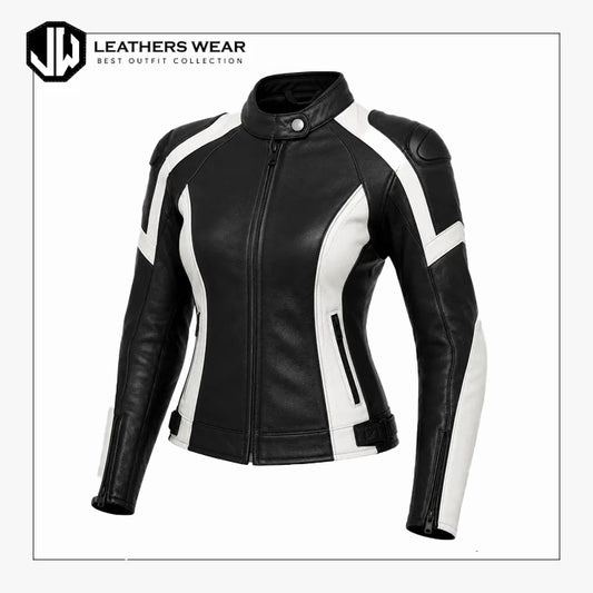 Genuine Leather Biker Jacket for Women