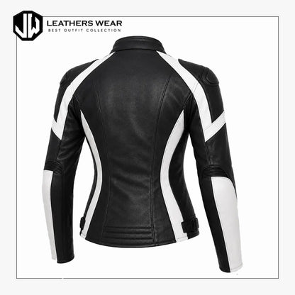 Genuine Leather Biker Jacket for Women