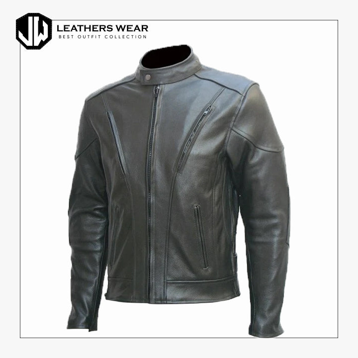 Genuine Leather Moto Jacket