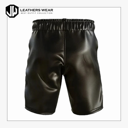 GenuineLeatherShortsBlack