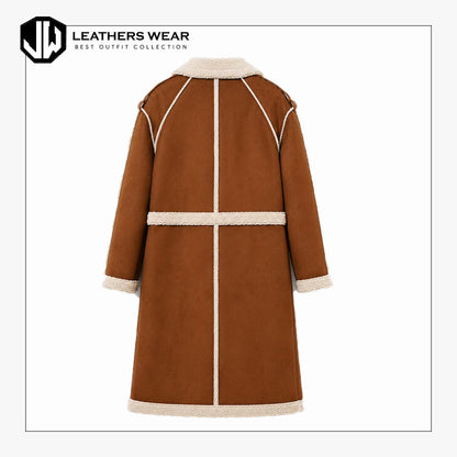 Genuine Shearling Coat Womens