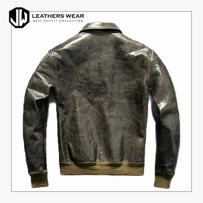 GreenPilotLeatherJacketMen1