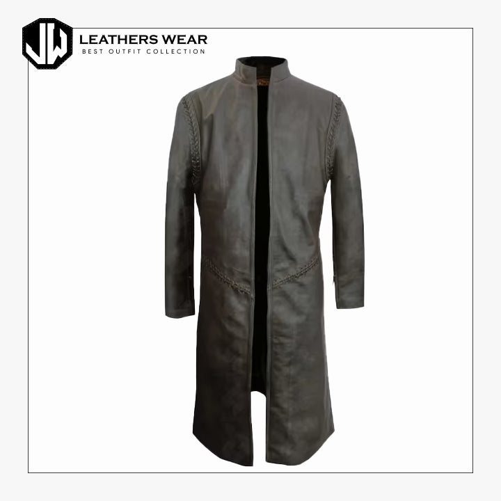 Handmade Cosplay Leather Trench Coat