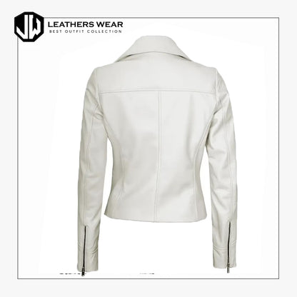 Handmade Girl's Fashion Leather Jacket
