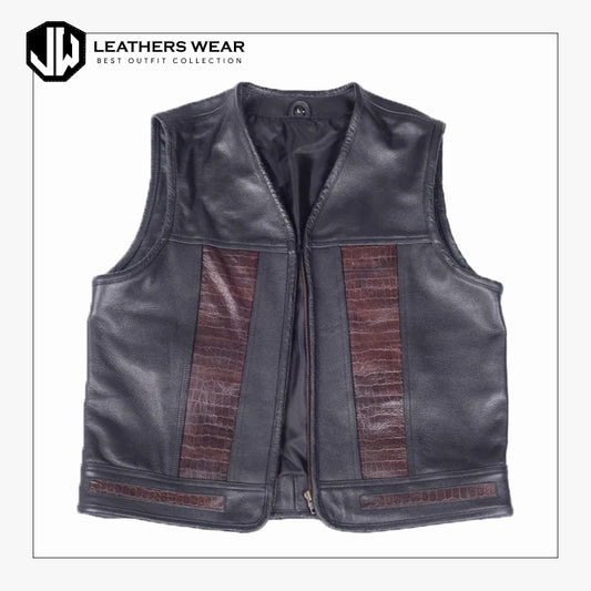 Handmade Leather Biker Club Vest