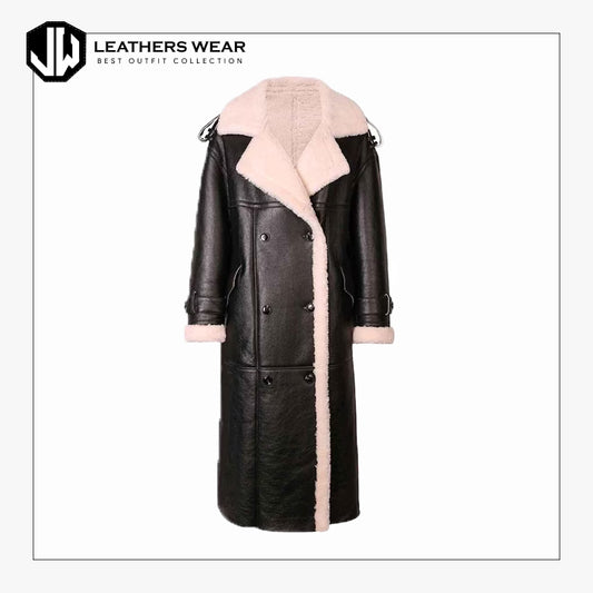 Handmade Sheep Leather Fur Coat