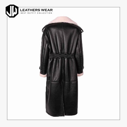 Handmade Sheep Leather Fur Coat