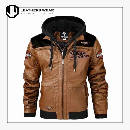 Harley Davidson Brown Leather Jacket