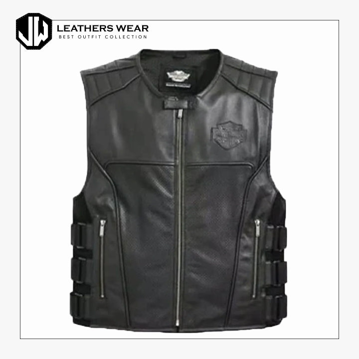 Harley Davidson Leather Vest for Men Leathers Wear