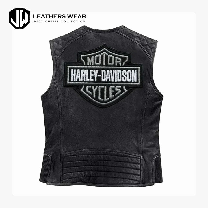 HarleyDavidsonMenMotorcycleKnuckleLeatherVest1