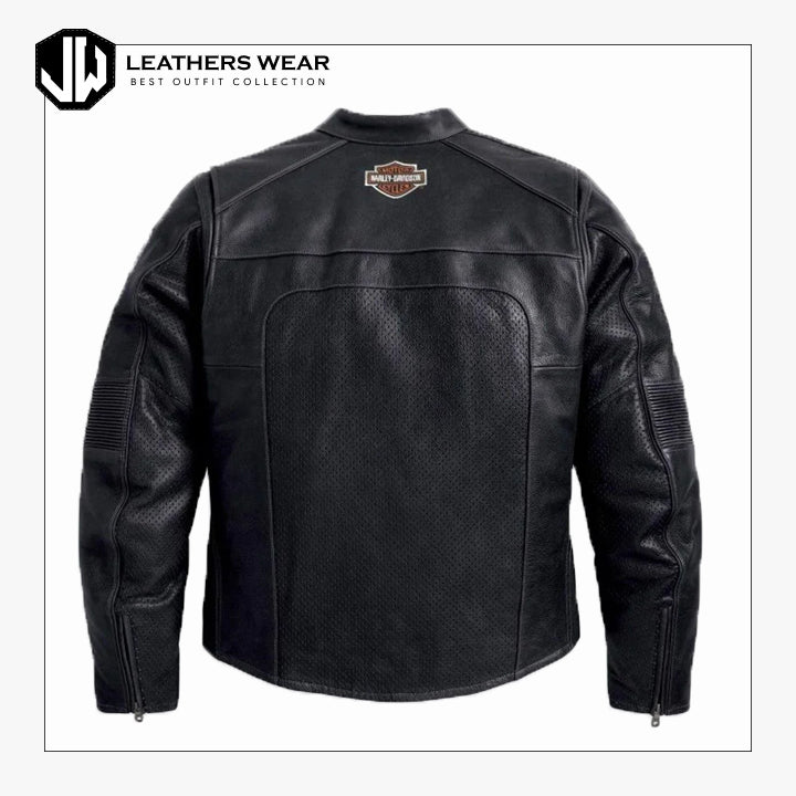 Harley Davidson Mens Black Leather Jacket