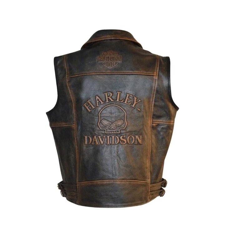 HarleyDavidsonMensCafeRacerLeatherVest1