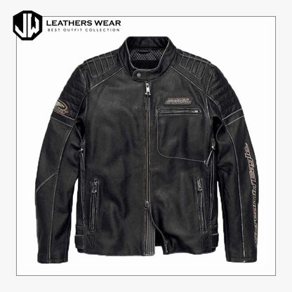 Harley Davidson Mens Eagle Leather Jacket