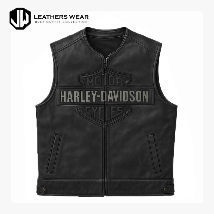 Harley Davidson Style Mens Passing Link Vest
