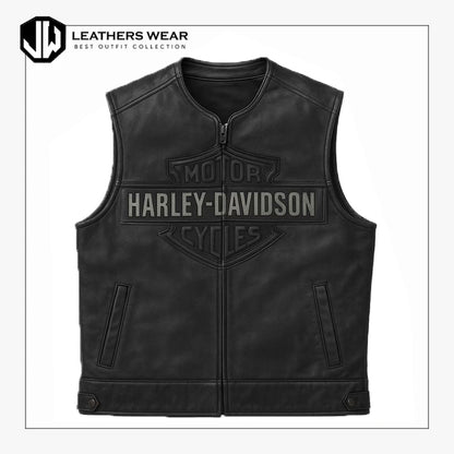 Harley Davidson Style Mens Passing Link Vest