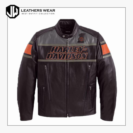 Harley Davidson Mens Premium Leather Jacket