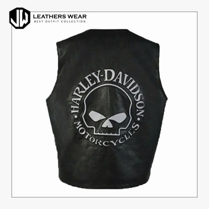 HarleyDavidsonMensVestMotorcyclePremiumLeather 2