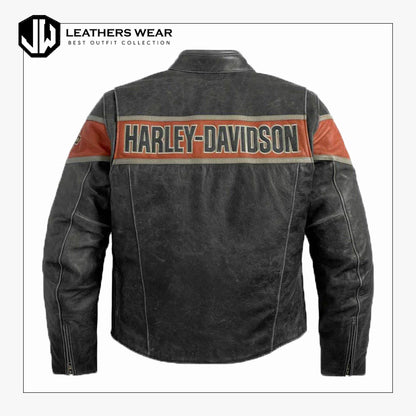 Harley Davidson Mens Victory Lane Leather Jacket